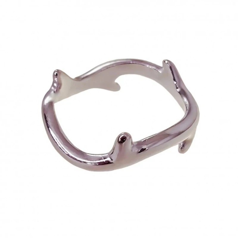 Sortija Plata Ley 925m mujer forma espiga 2.3 mm. ancho