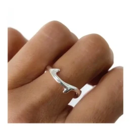 Sortija Plata Ley 925m mujer forma espiga 2.3 mm. ancho