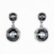 Pendientes Unode50 Double Trouble PEN0732GRSMTL0U colección Renaissance cristal Swarovski metal