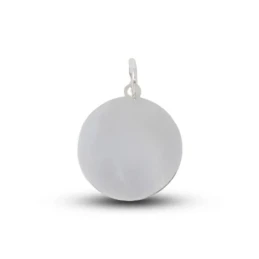 Colgante Plata Ley 925m mujer 20 mm. mensaje MUJER AUTÉNTICA FELICIDA