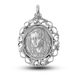Virgen Esperanza Macarena de Sevilla Medalla Plata Ley 925m maciza 35