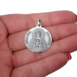 Virgen de Regla Chipiona Cádiz Medalla Colgante Plata Ley 925m maciza