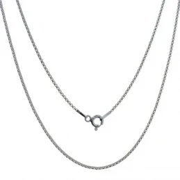 Cadena Plata Ley 925m rolo 40 cm. ancho 1 mm.