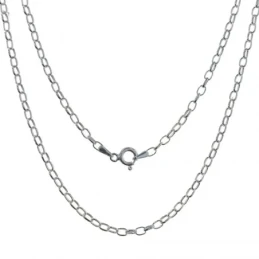 Cadena Plata Ley 925m bilbao 40 cm. ancho 2.5 mm.