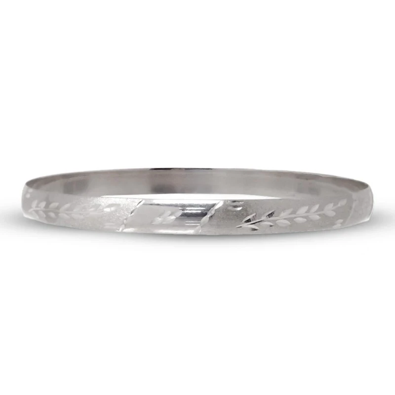 Pulsera Media Caña Brazalete Plata Ley 925m mujer diámetro 70 mm. anc