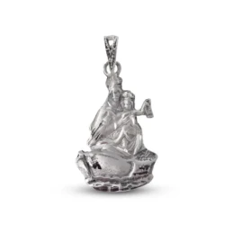 Virgen del Carmen Colgante Plata Ley 925m macizo 28 mm. barca. Grabac