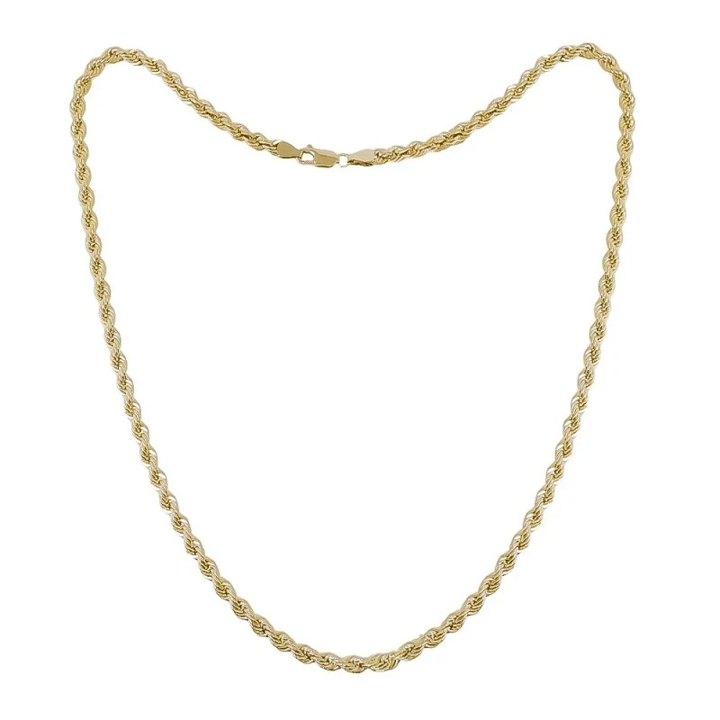 Cordón Salomónico Oro 18k hueco 50 cm. ancho 4 mm.