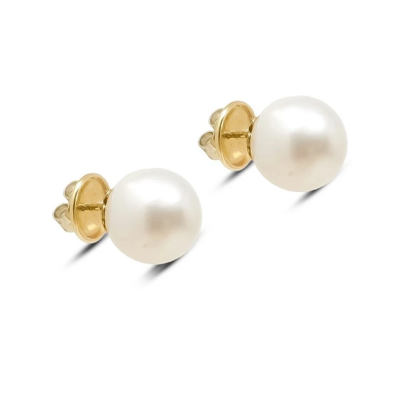 Pendientes Oro 18k mujer perla australiana 13 mm.