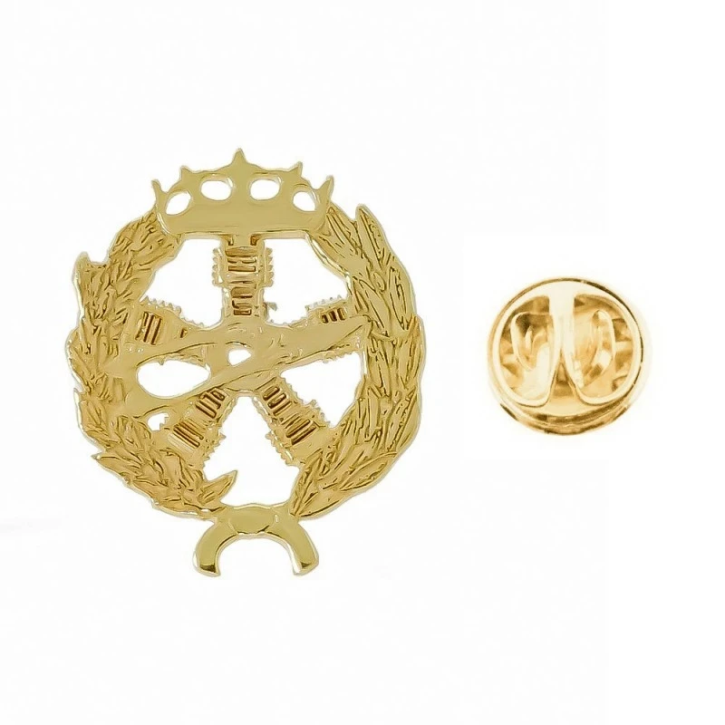 Insignia profesional Ingeniero Aeronáutico y del Espacio 22 mm. plata