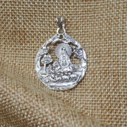 Virgen de la Cabeza Medalla Plata Ley 925m maciza 30 mm. aparición ca