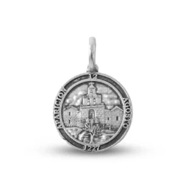 Virgen de la Cabeza Medalla Plata Ley 925m maciza 18 mm. aparición tr