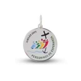 Jubileo 2025 Medalla Plata Ley 925m Peregrinos de Esperanza 20 mm. es