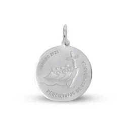 Jubileo 2025 Medalla Plata Ley 925m Peregrinos Esperanza 20 mm. Graba