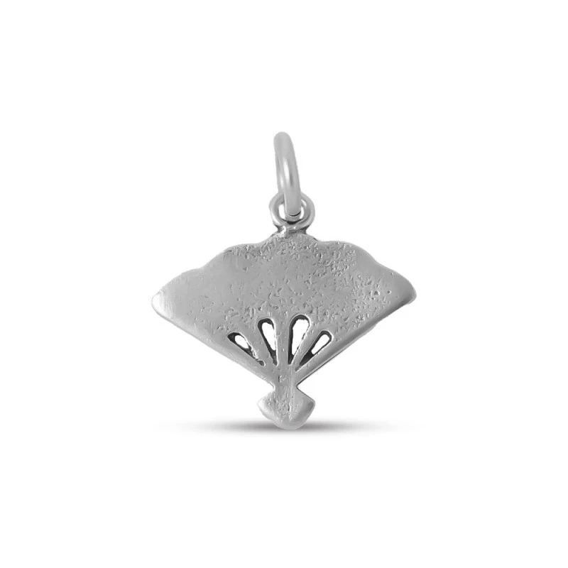 Abanico Colgante Charm Plata Ley 925m macizo 18 mm. típico de España