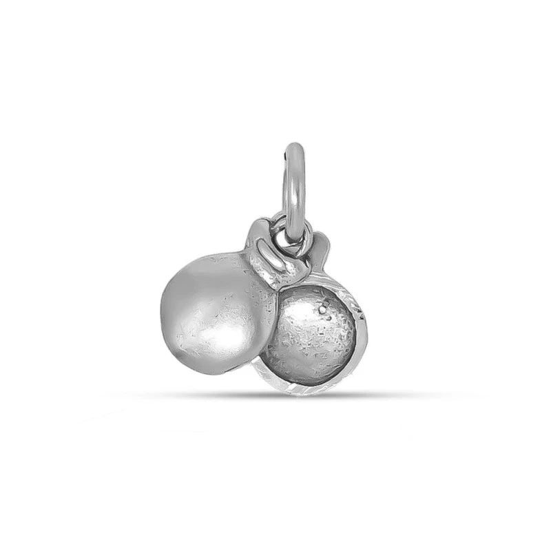 Castañuelas Flamencas Colgante Plata Ley 925m macizo 12 mm. detalles