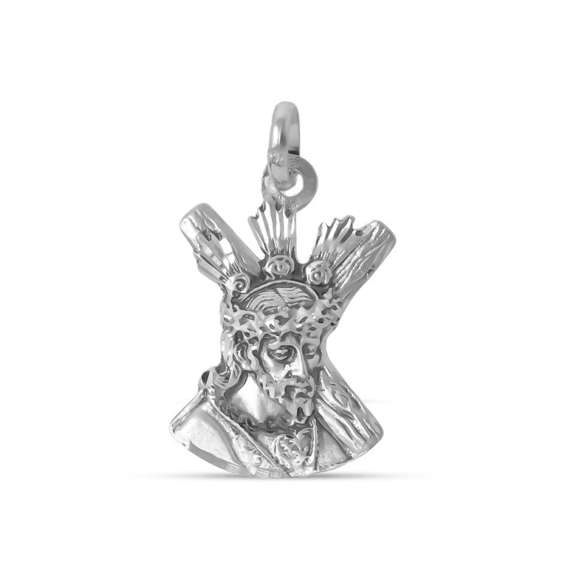 Jesús Nazareno de Puente Genil Colgante Plata Ley 925m maciza 28 mm..