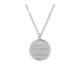San Judas Tadeo collar gargantilla Plata Ley 925m mujer 44 cm. medall