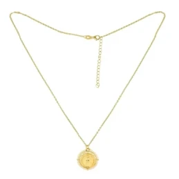 Virgen del Rocío collar gargantilla Plata Ley 925m chapado oro 44 cm.