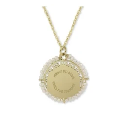 Virgen del Rocío collar gargantilla Plata Ley 925m chapado oro 44 cm.