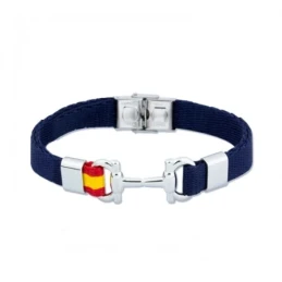 Pulsera Acero Inoxidable 21 cm. colección ALBERO estribo bandera Espa