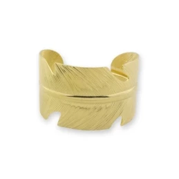 Brazalete Pulsera Acero Inoxidable dorado diámetro 60 mm. abierta anc