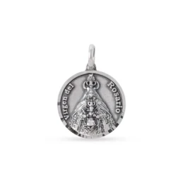 Virgen del Rosario de Cádiz Medalla Plata Ley 925m maciza 18 mm.. Gra