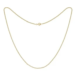 Cadena Latón chapada oro 50 cm. forzada. Chapado Oro Alta Calidad Gar