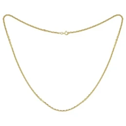Cadena Latón chapada oro 50 cm. forzada. Chapado Oro Alta Calidad Gar