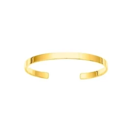 Pulsera Rígida Brazalete 58 mm. chapada oro 5 mm.. Chapado Oro Alta C