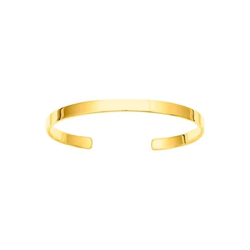 Pulsera Rígida Brazalete 58 mm. chapada oro 5 mm.. Chapado Oro Alta C