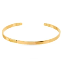 Pulsera Rígida Brazalete 58 mm. chapada oro 3 mm.. Chapado Oro Alta C