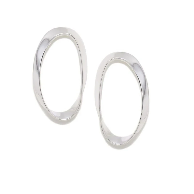 Pendientes Pertegaz Plata Ley 925m mujer BATILLÓ 35 mm. ovalados