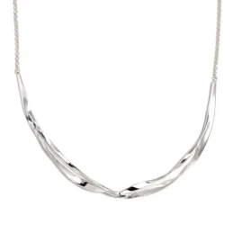 Gargantilla Collar Pertegaz Plata Ley 925m mujer BATILLÓ 36 cm. dos l