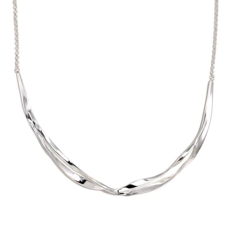 Gargantilla Collar Pertegaz Plata Ley 925m mujer BATILLÓ 36 cm. dos l