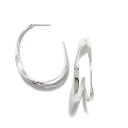 Pendientes Criollas Pertegaz Plata Ley 925m mujer BATILLÓ 42 mm. dos