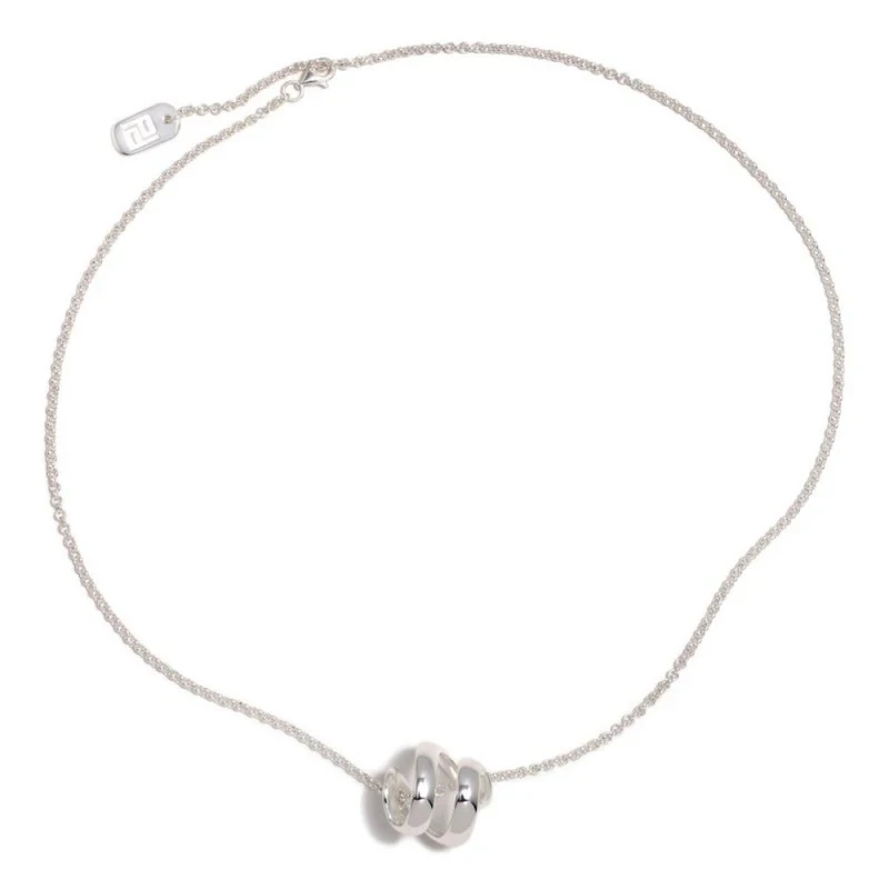 Gargantilla Collar Pertegaz Plata Ley 925m mujer ESPIRALES 40 cm. col