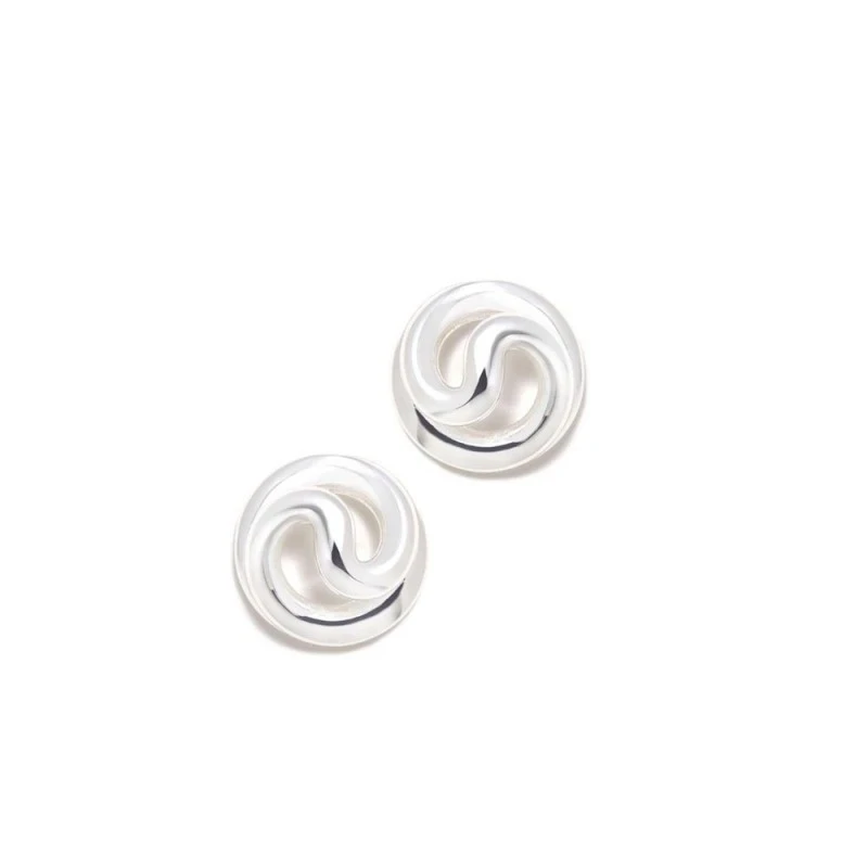 Pendientes Pertegaz Plata Ley 925m mujer ESPIRALES 12 mm.