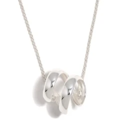 Gargantilla Collar Pertegaz Plata Ley 925m mujer ESPIRALES 78 cm. col