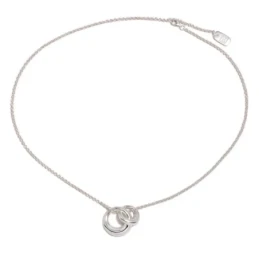 Gargantilla Collar Pertegaz Plata Ley 925m mujer NORA 41 cm. colgante