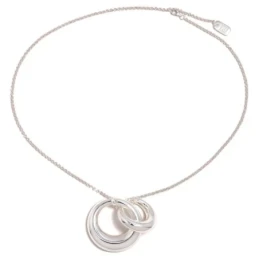 Gargantilla Collar Pertegaz Plata Ley 925m mujer NORA 78 cm. colgante