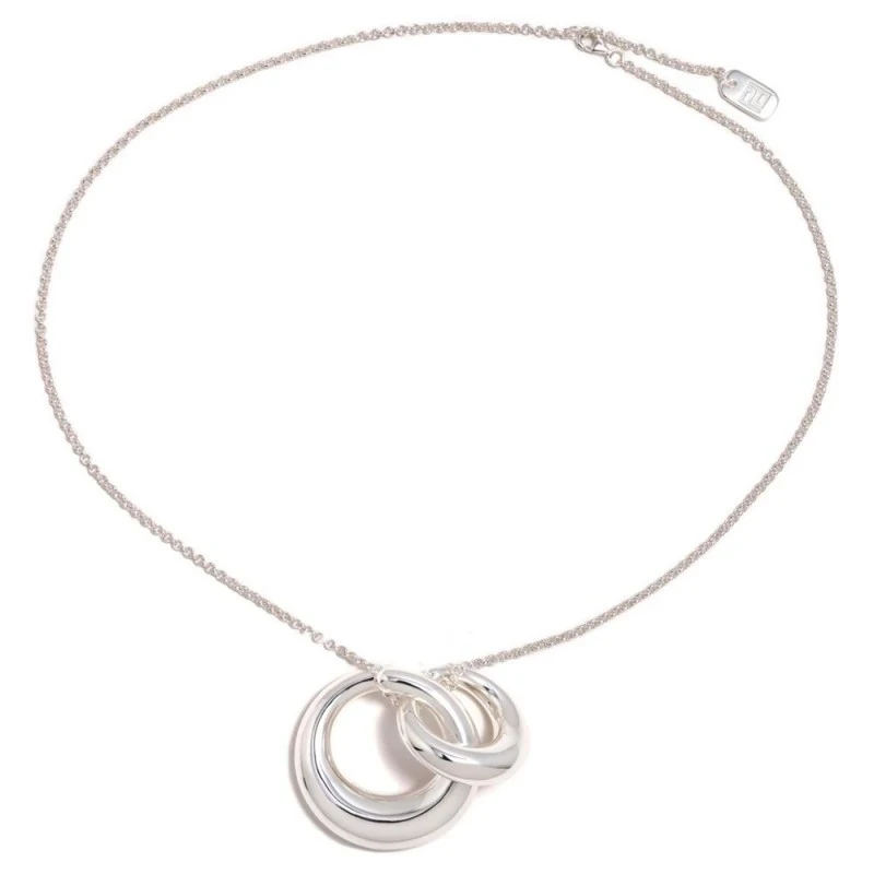 Gargantilla Collar Pertegaz Plata Ley 925m mujer NORA 78 cm. colgante