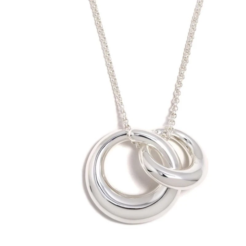 Gargantilla Collar Pertegaz Plata Ley 925m mujer NORA 78 cm. colgante