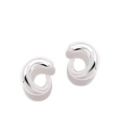 Pendientes Pertegaz Plata Ley 925m mujer NORA  15 mm. círculo calado