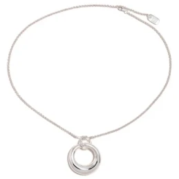 Gargantilla Collar Pertegaz Plata Ley 925m mujer NORA 78 cm. colgante