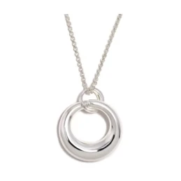 Gargantilla Collar Pertegaz Plata Ley 925m mujer NORA 78 cm. colgante