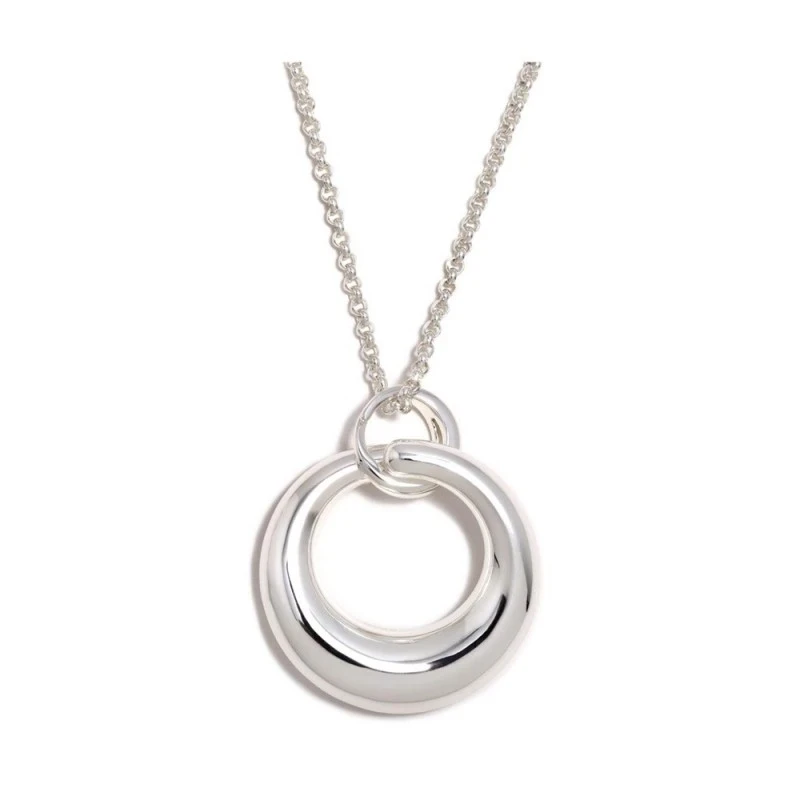 Gargantilla Collar Pertegaz Plata Ley 925m mujer NORA 78 cm. colgante