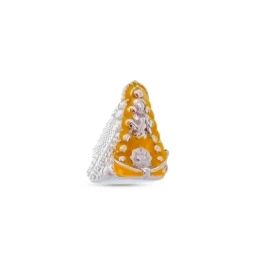 Abalorio Charm Virgen del Rocío Icono Plata Ley 925m esmaltado 12 mm.