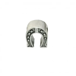 Charm Abalorio Herradura Amuleto Plata Ley 925m icono 11 mm.