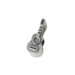 Charm Abalorio Guitarra Española Plata Ley 925m icono 17 mm.