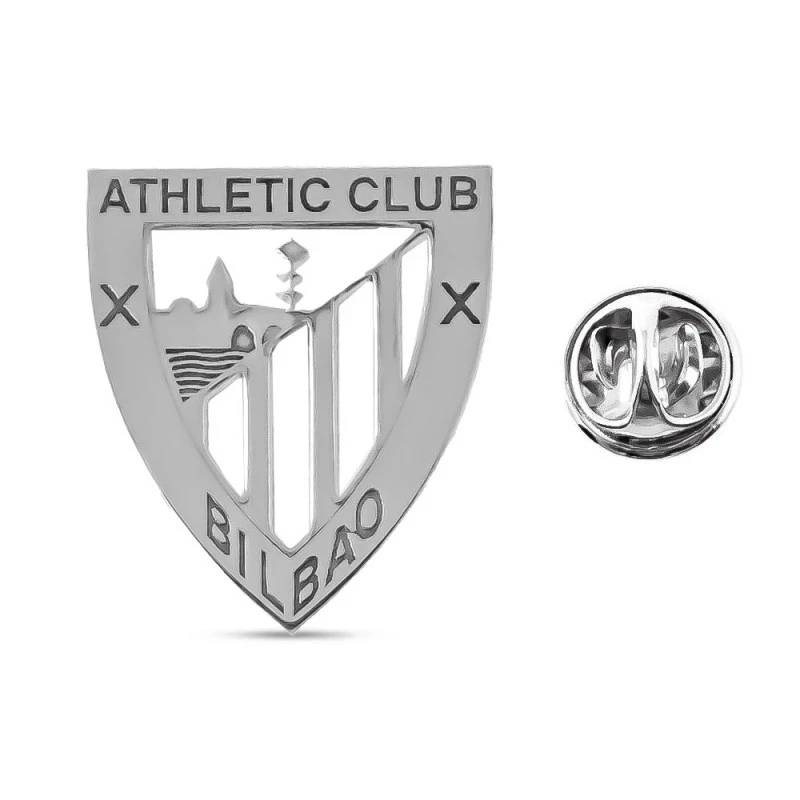 Athletic Club Bilbao Pin Escudo Plata Ley 925m unisex 19 mm. calado l
